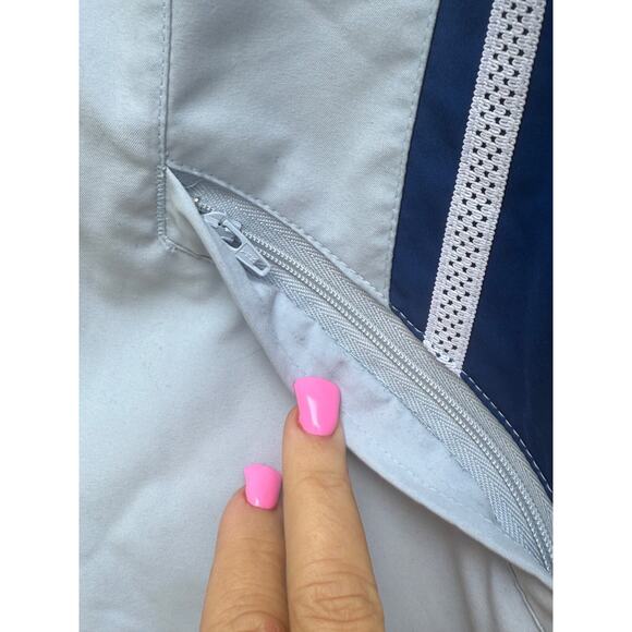 Vintage Nike Windbreaker Jacket Womens Medium Pale Blue Track Spring Running - Picture 5 of 9